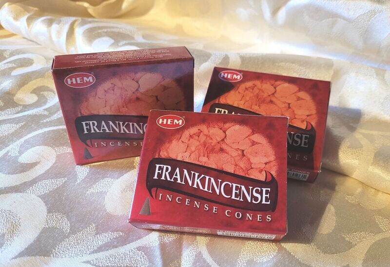 HEM - Frankincense/Weihrauch - 1 Packung mit 10 Räucherkegel