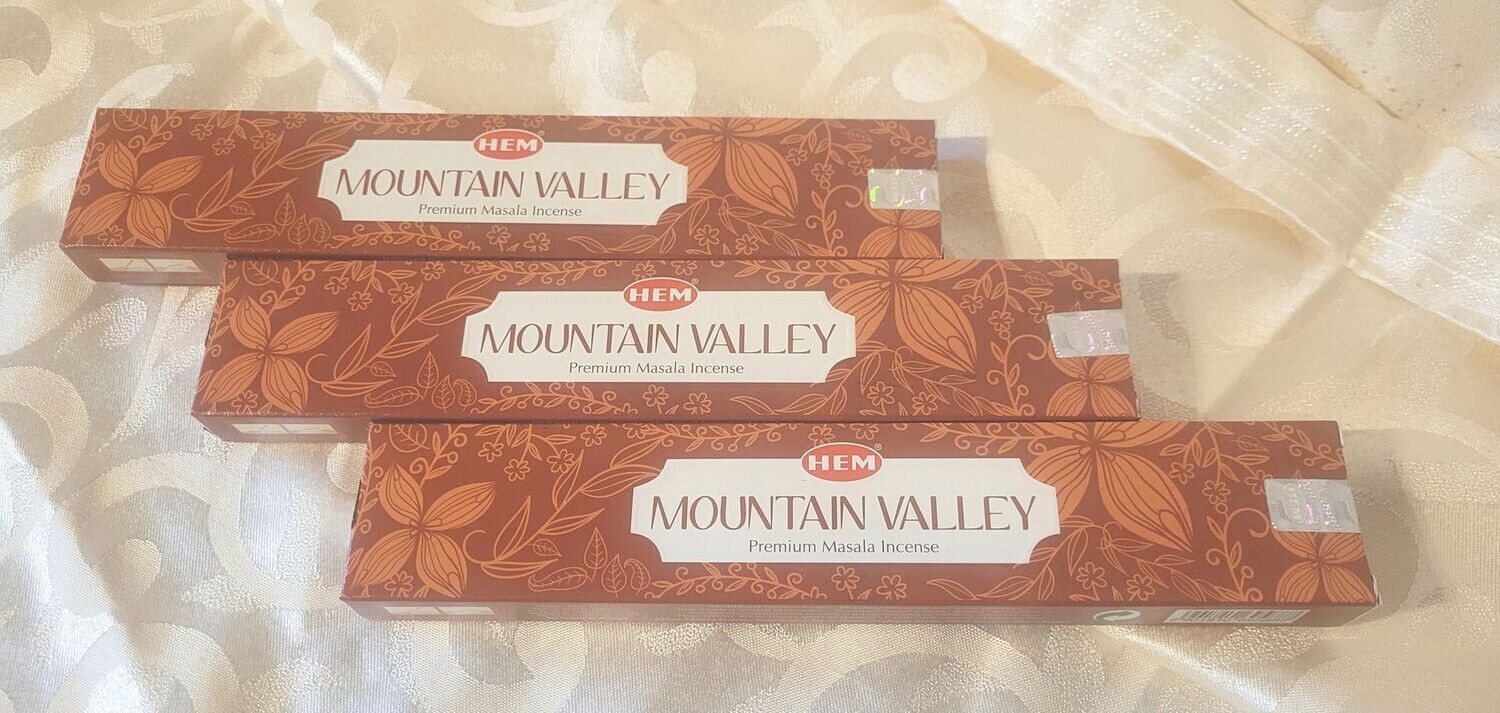 HEM - Masala Premium - Mountain Valley - 15 Gramm pro Packung - ca. 10 bis 15 Sticks