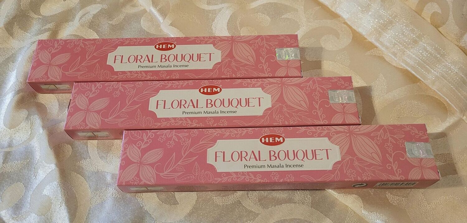 HEM - Masala Premium - Floral Bouquet - 15 Gramm pro Packung - ca. 10 bis 15 Sticks
