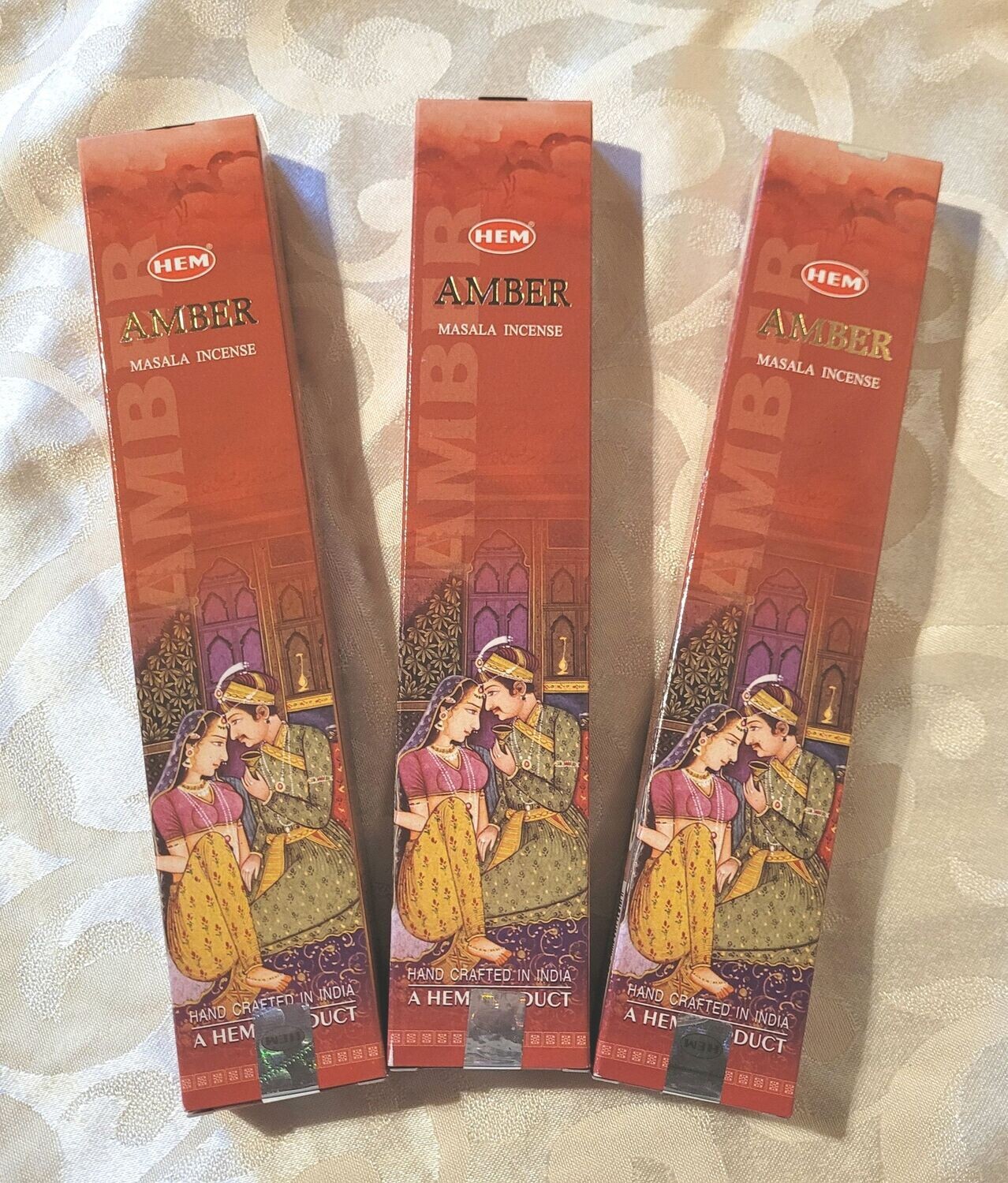 HEM - Masala Premium - Amber - 15 Gramm pro Packung - ca. 10 bis 15 Sticks