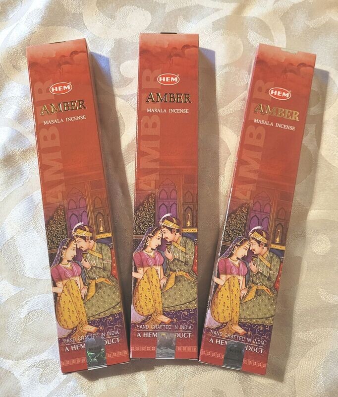 HEM - Masala Premium - Amber - 15 Gramm pro Packung - ca. 10 bis 15 Sticks