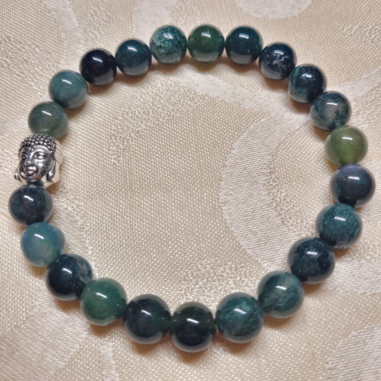 Fluorit Buddhaarmband - 8 mm Steine