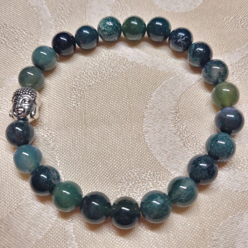 Fluorit Buddhaarmband - 8 mm Steine