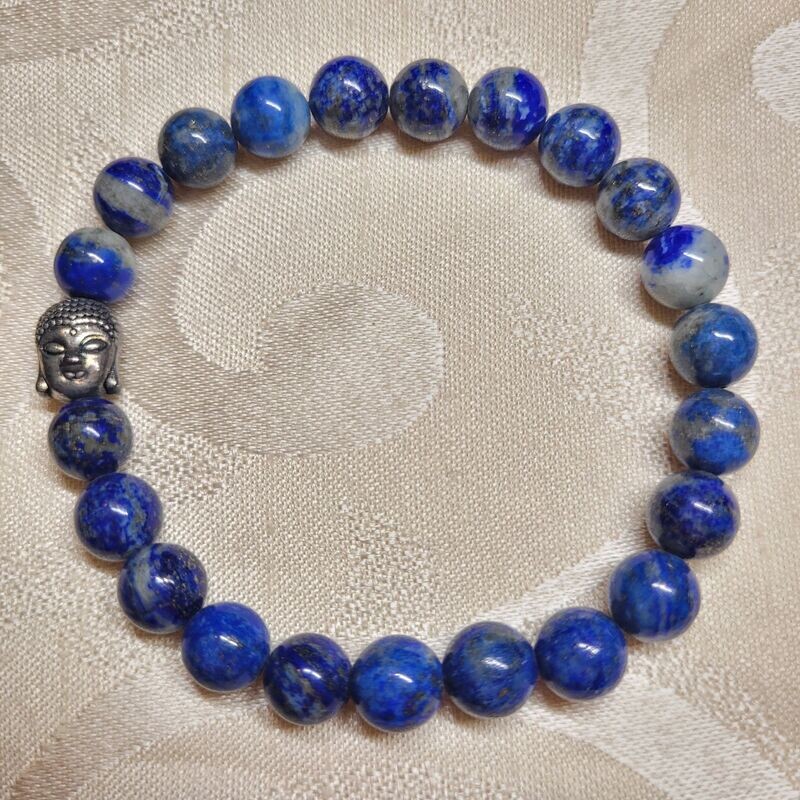 Lapislazuli Buddhaarmband - 8 mm