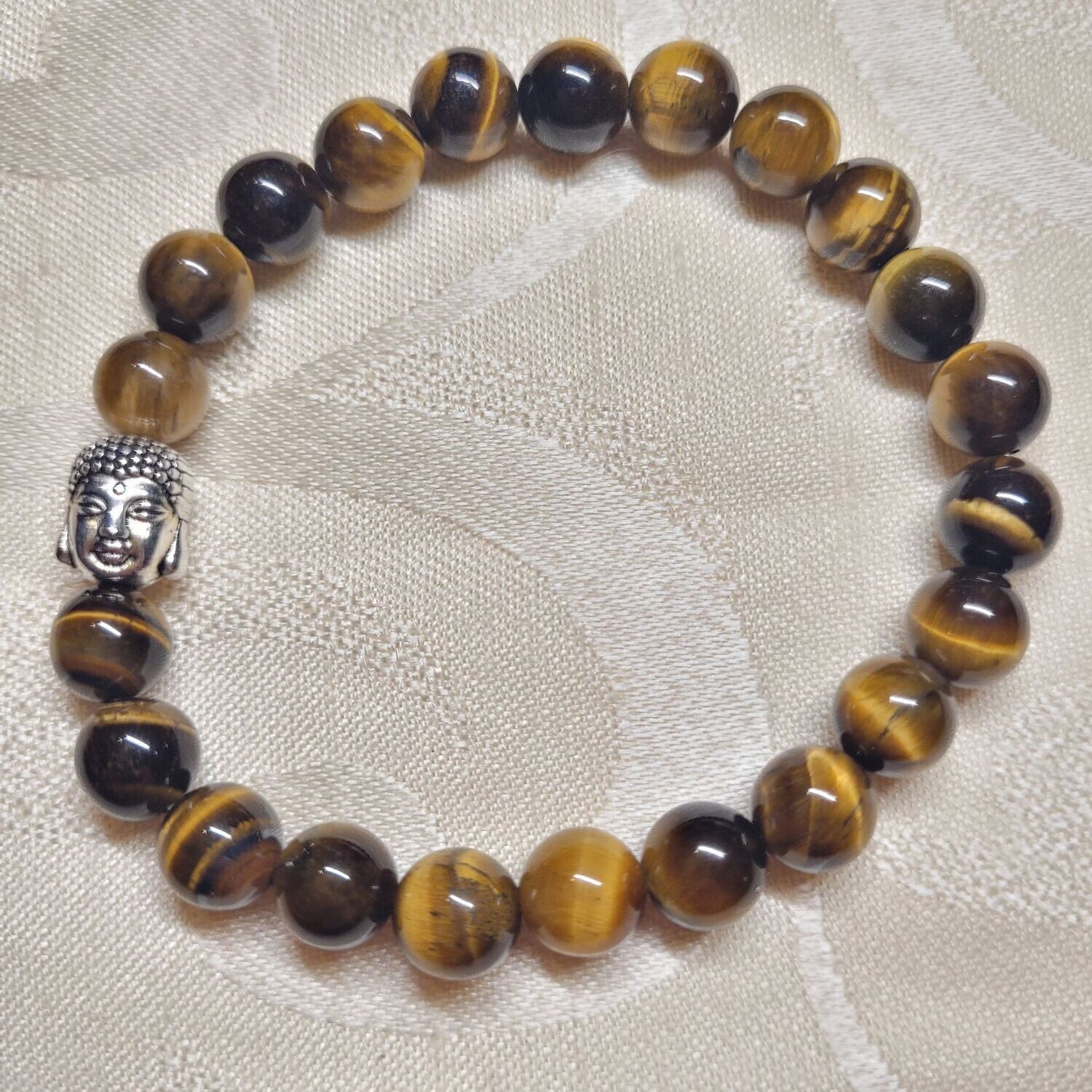 Tigerauge Buddhaarmband - 8 mm