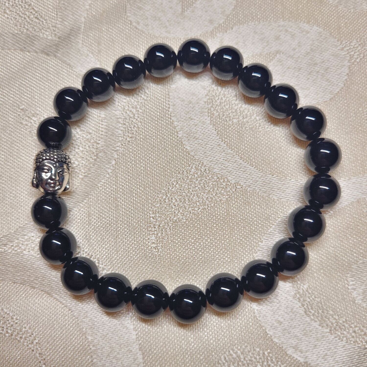 Onyx Buddhaarmband - 8 mm