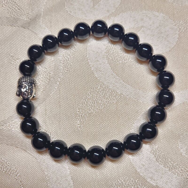 Onyx Buddhaarmband - 8 mm