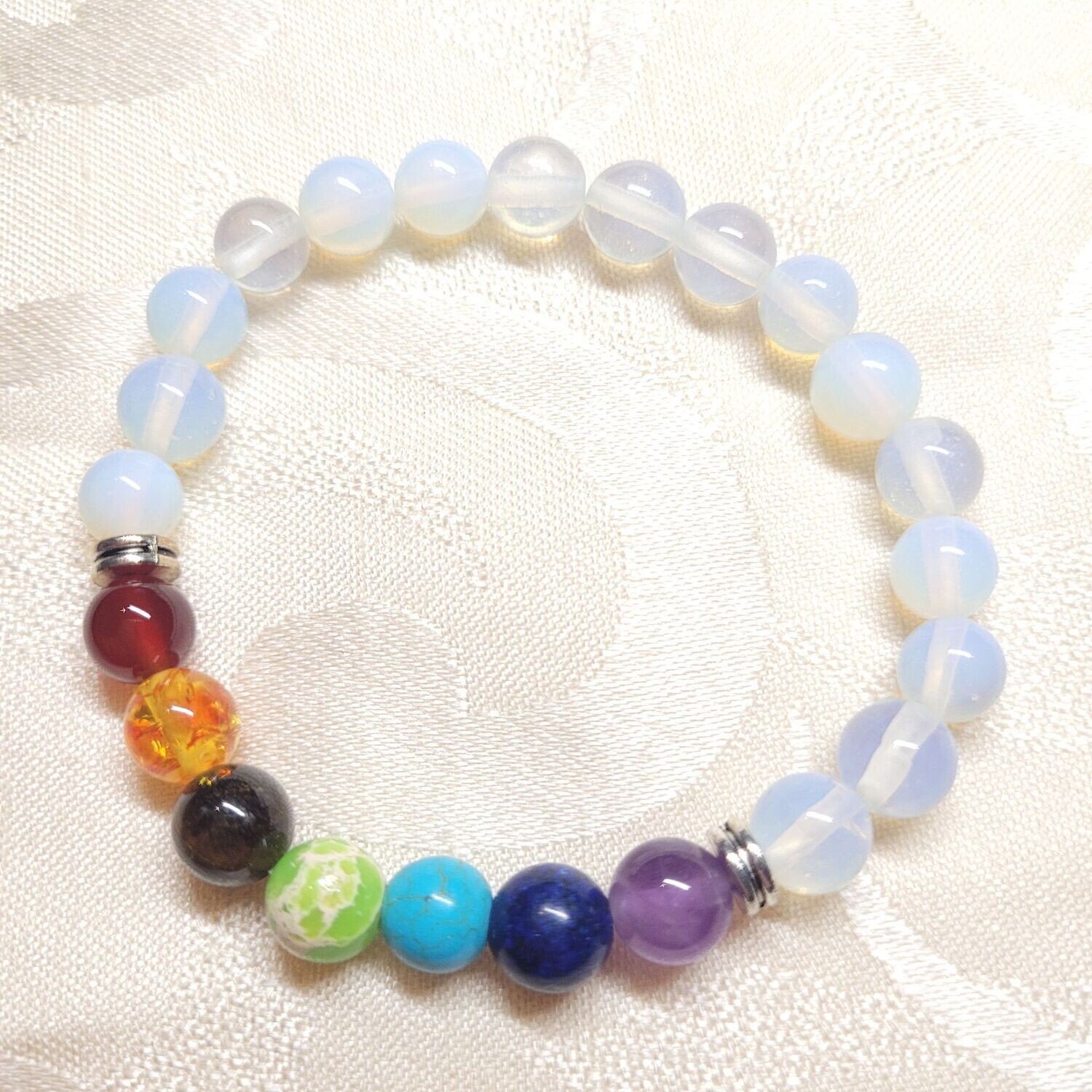 Opalith Chakra Armband - 8 mm Steine