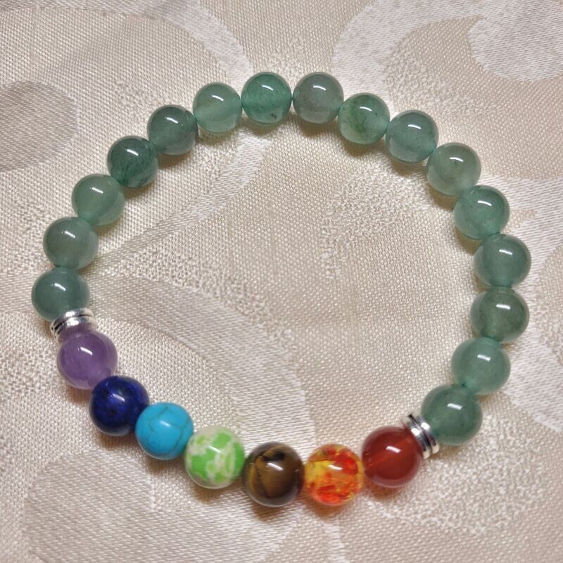 Aventurin Chakra Armband - 8 mm Steine