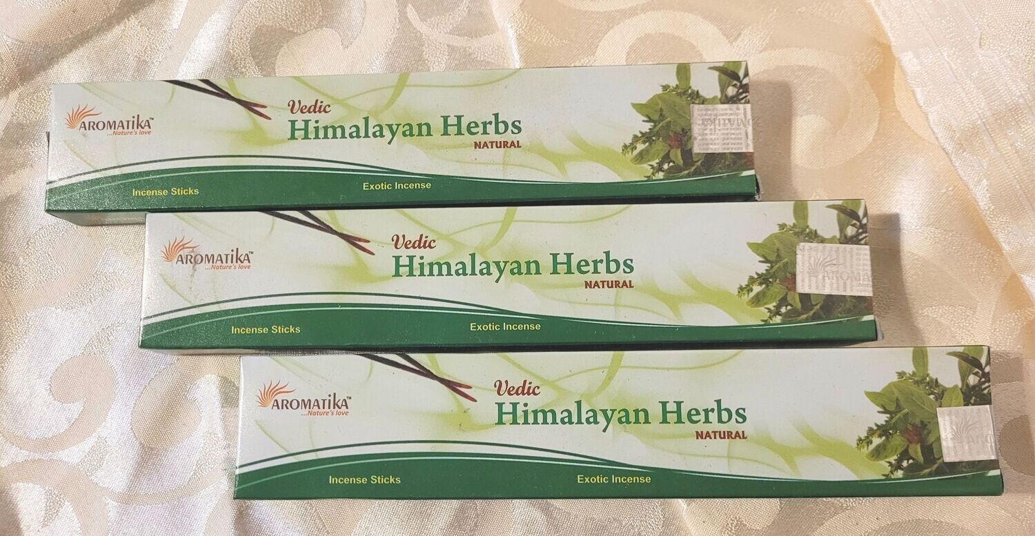 Aromatika - 12 Vedische Räucherstäbchen (15 g) - Hymalyan Herbs