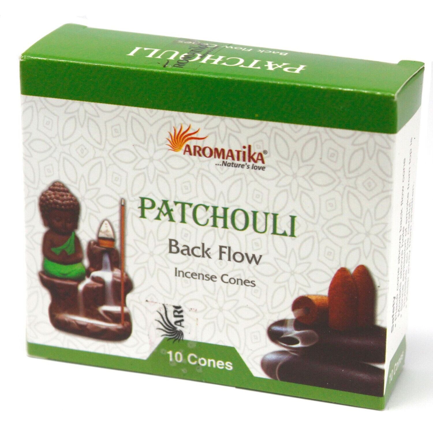 Patchouli - 10 Rückfluss-Kegel