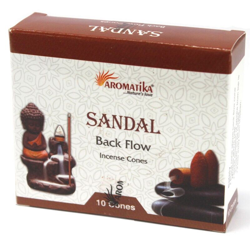 Sandelholz - 10 Rückfluss-Kegel