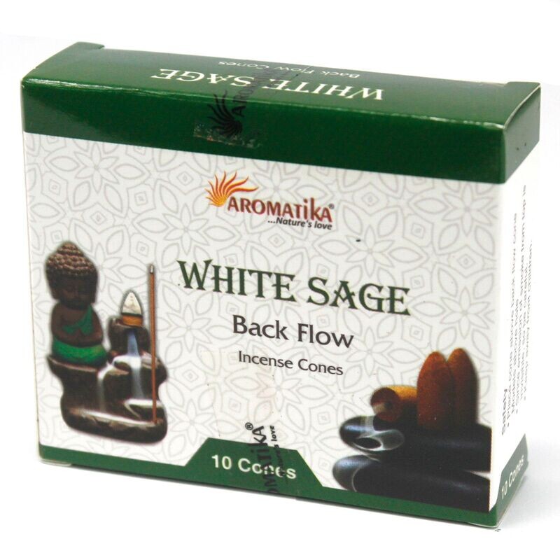 White Sage/Weißer Salbei - 10 Rückfluss-Kegel