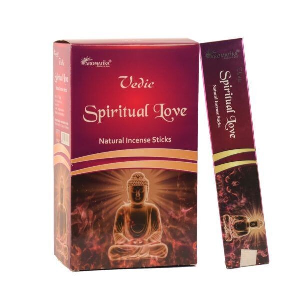 Aromatika - 12 Vedische Räucherstäbchen (15 g) - Spiritual Love