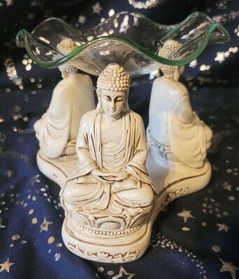 Aroma- Duftlampe - meditierende Buddha's (1)