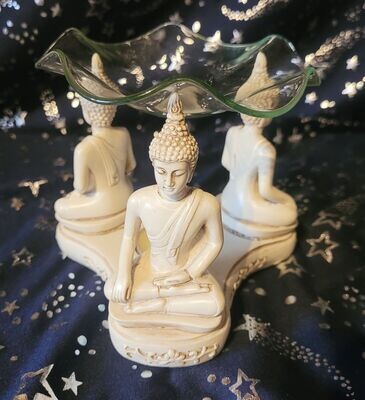 Aroma- Duftlampe - meditierende Buddha's (2)