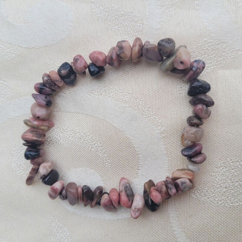 Splitterarmband Rhodonit