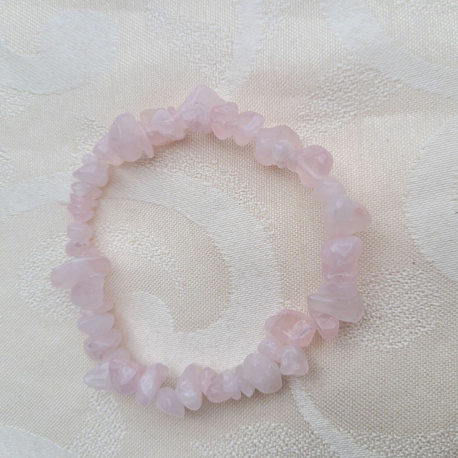 Splitterarmband Rosenquarz