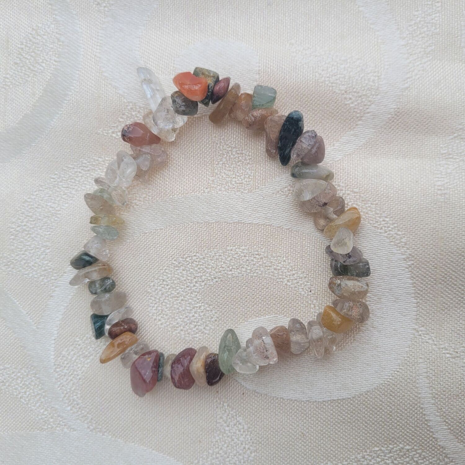 Splitterarmband Rutil & Phantomquarz