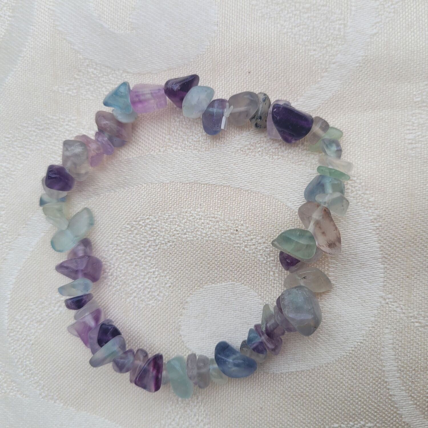 ​Splitterarmband Fluorit