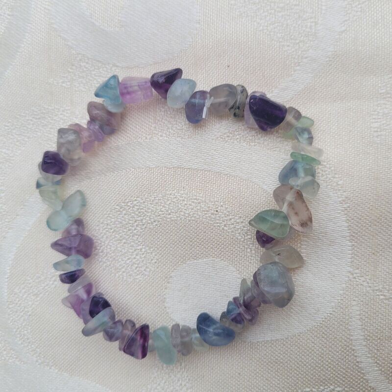 ​Splitterarmband Fluorit