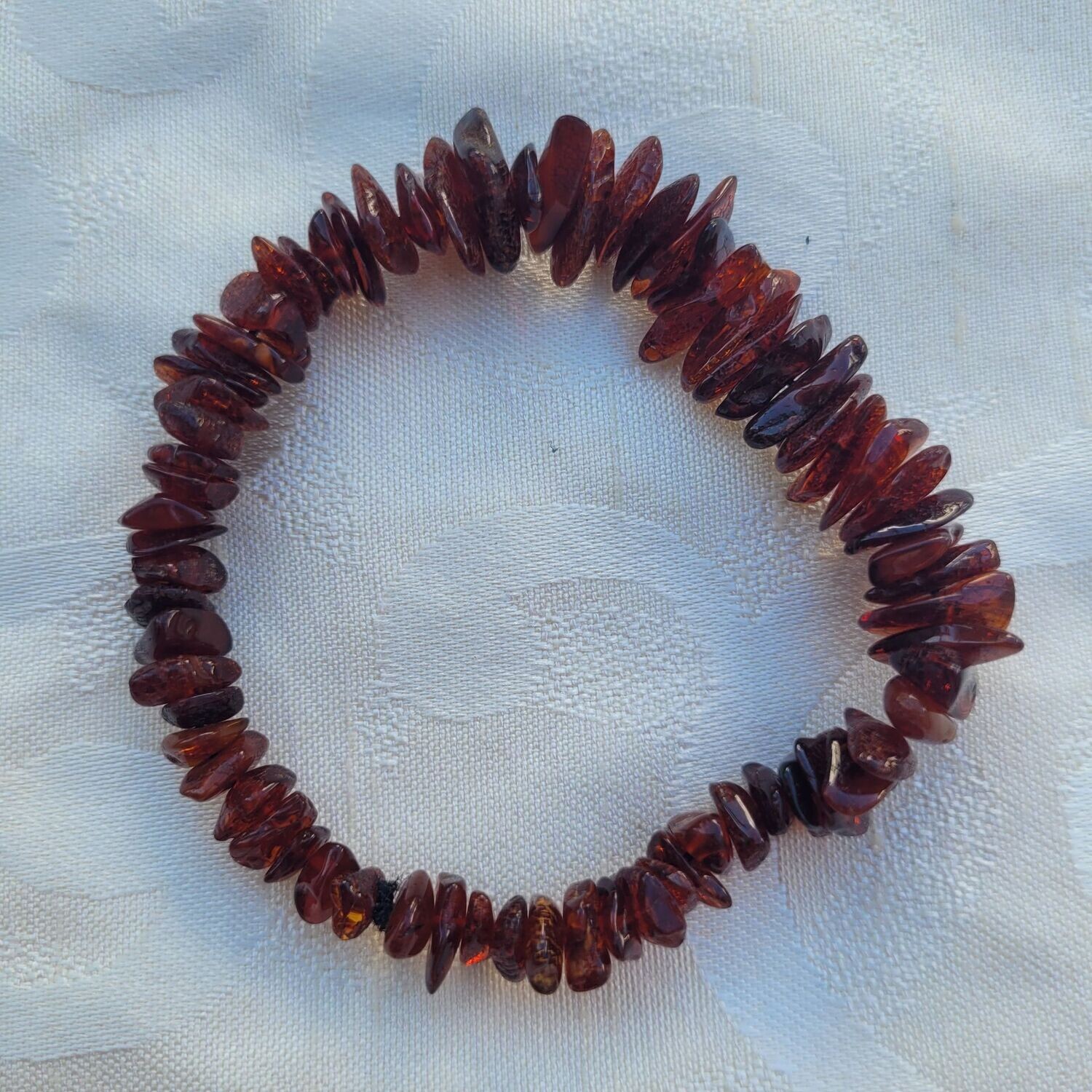 Splitterarmband - dunkler Bernstein