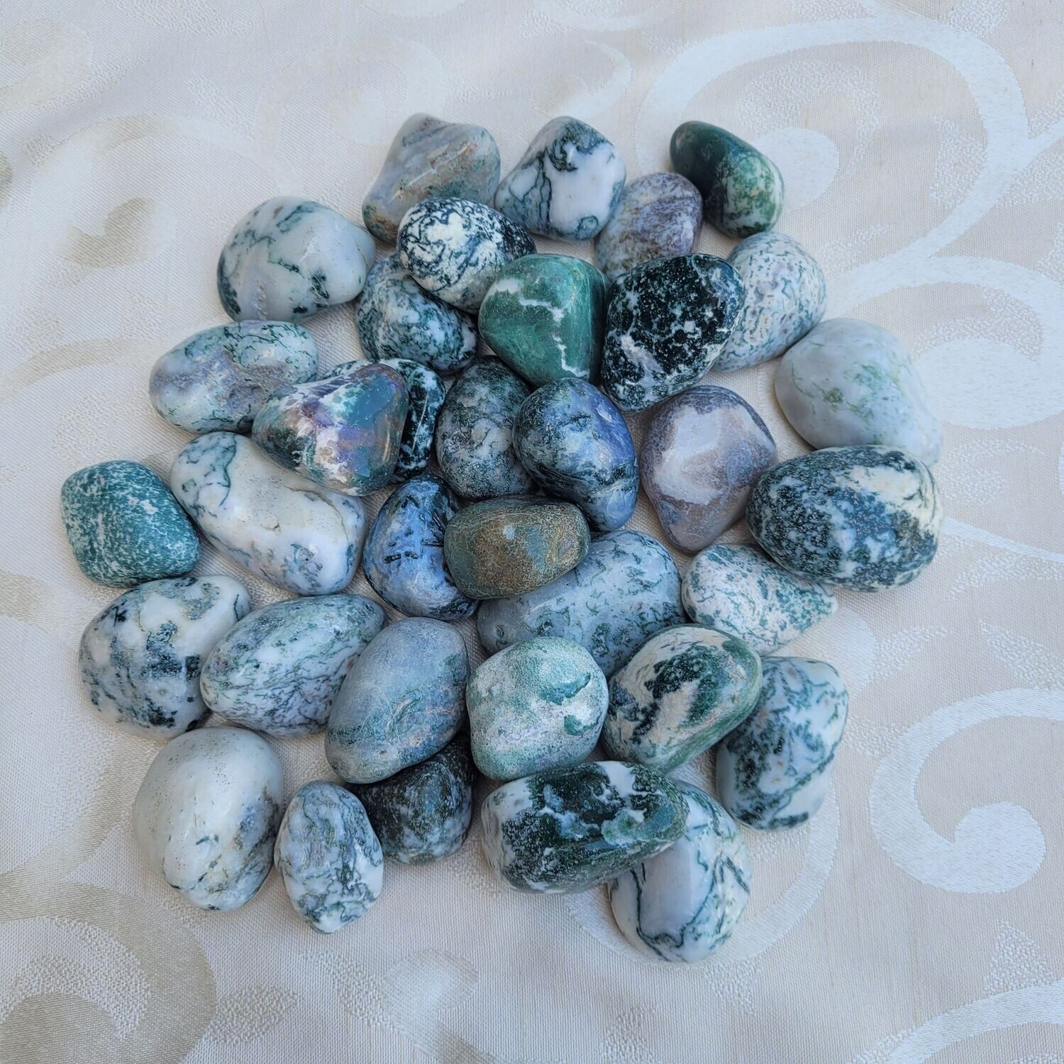 Trommelstein Baumachat - 3 bis 5 cm
