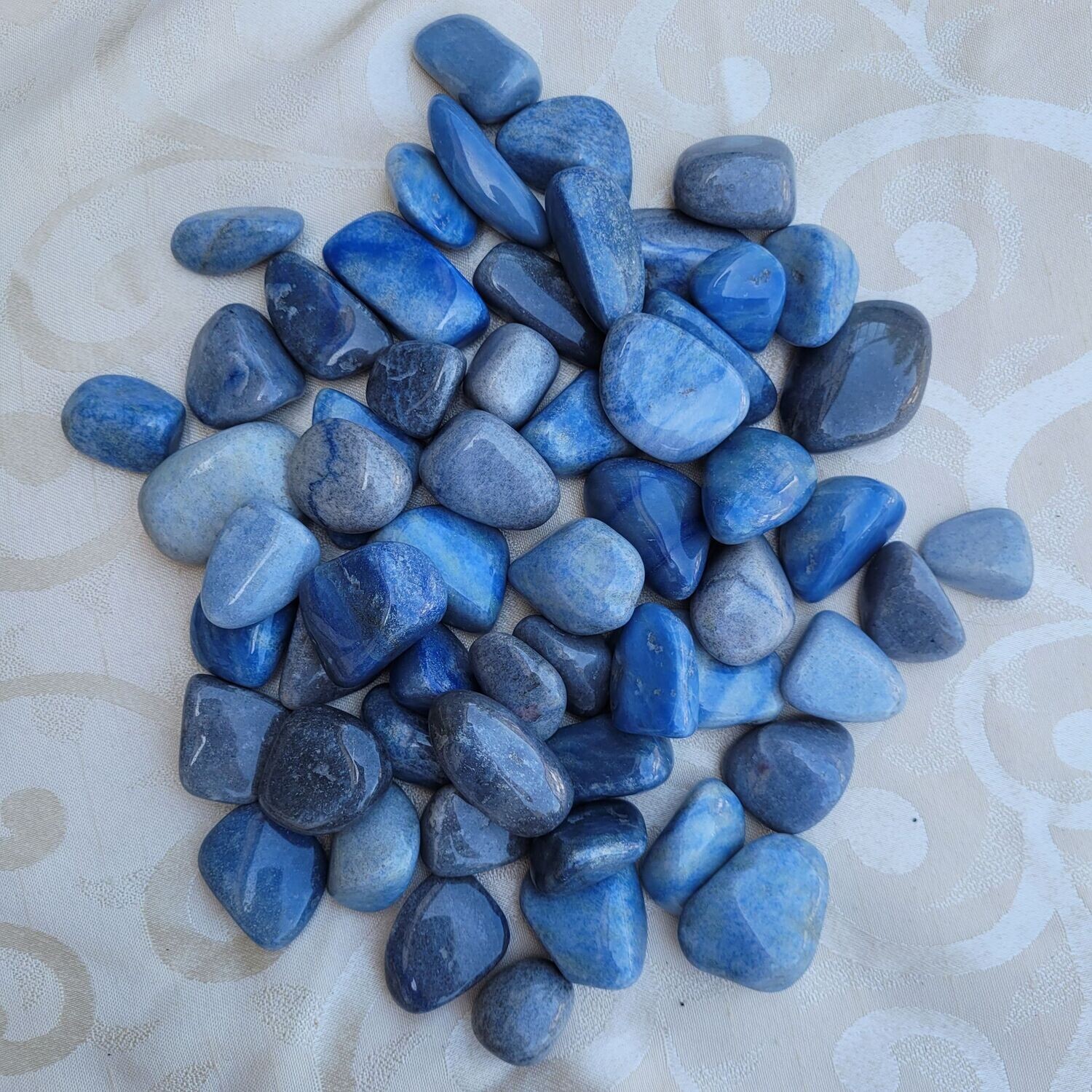 ​Trommelstein Blauquarz - 2,5 bis 4 cm