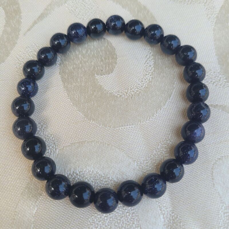 ​Goldfluss blau Armband - 6 bis 7 mm