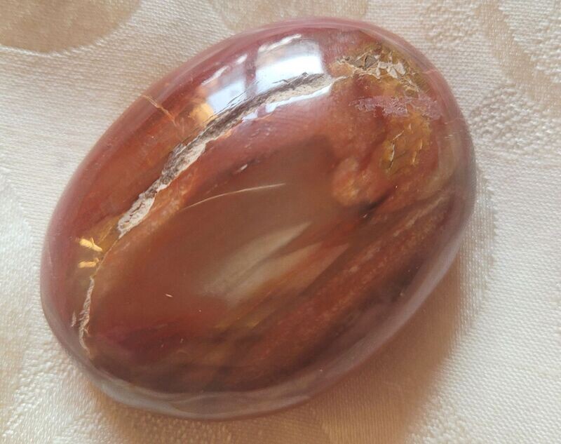 Trommelstein versteinertes Holz - 6,1 cm