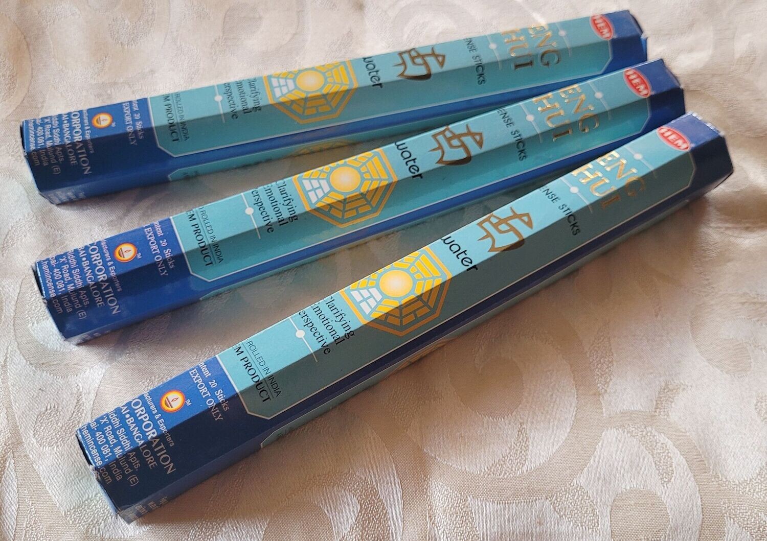 HEM - Feng Shui - Water/Wasser - 1 Packung mit 20 Räucherstäbchen