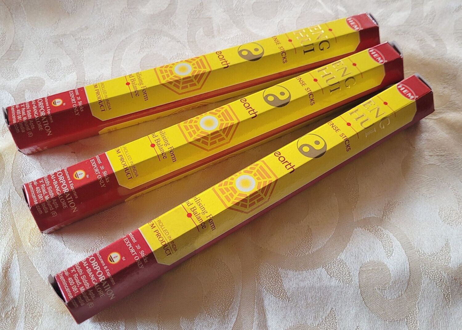 HEM - Feng Shui - Earth/Erde - 1 Packung mit 20 Räucherstäbchen