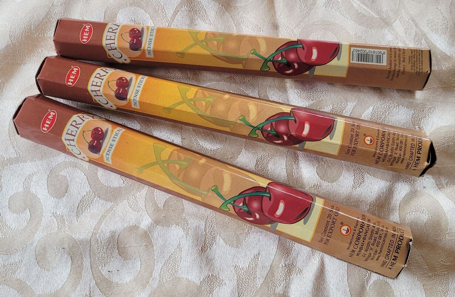 HEM - Cherry/Kirsche - 1 Packung mit 20 Räucherstäbchen