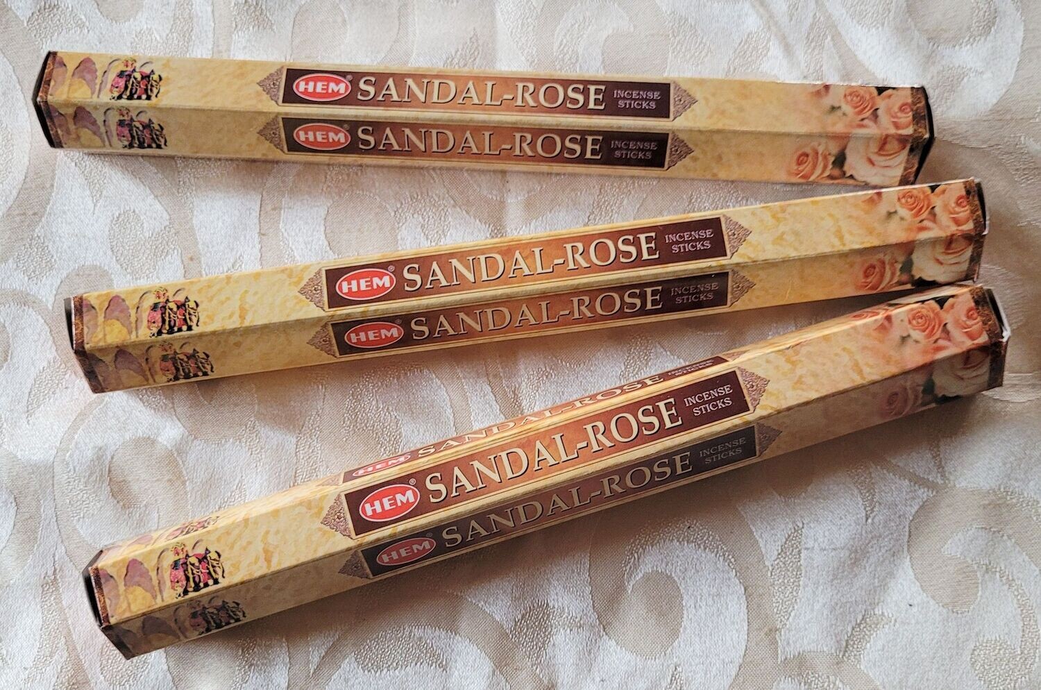 HEM - Sandal Rose/Sandelholz Rose - 1 Packung mit 20 Räucherstäbchen