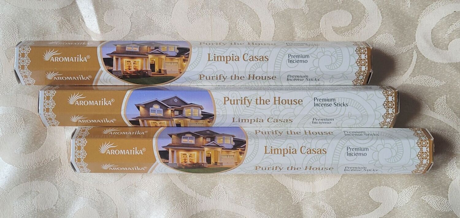 ​Aromatika Premium - Purify the House - das Haus reinigen - 1 Packung mit 20 Räucherstäbchen