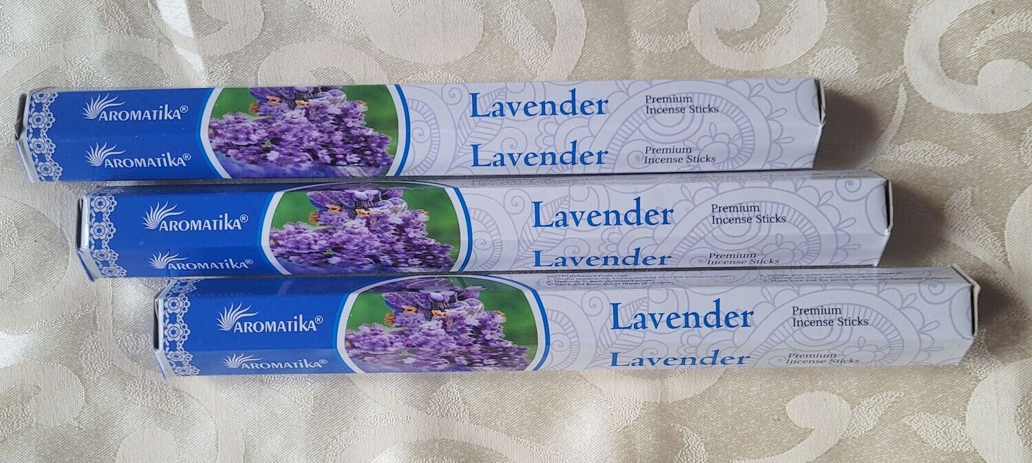 ​​Aromatika Premium - Lavendel - 1 Packung mit 20 Räucherstäbchen