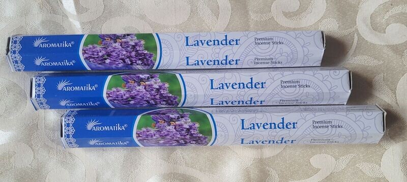 ​​Aromatika Premium - Lavendel - 1 Packung mit 20 Räucherstäbchen
