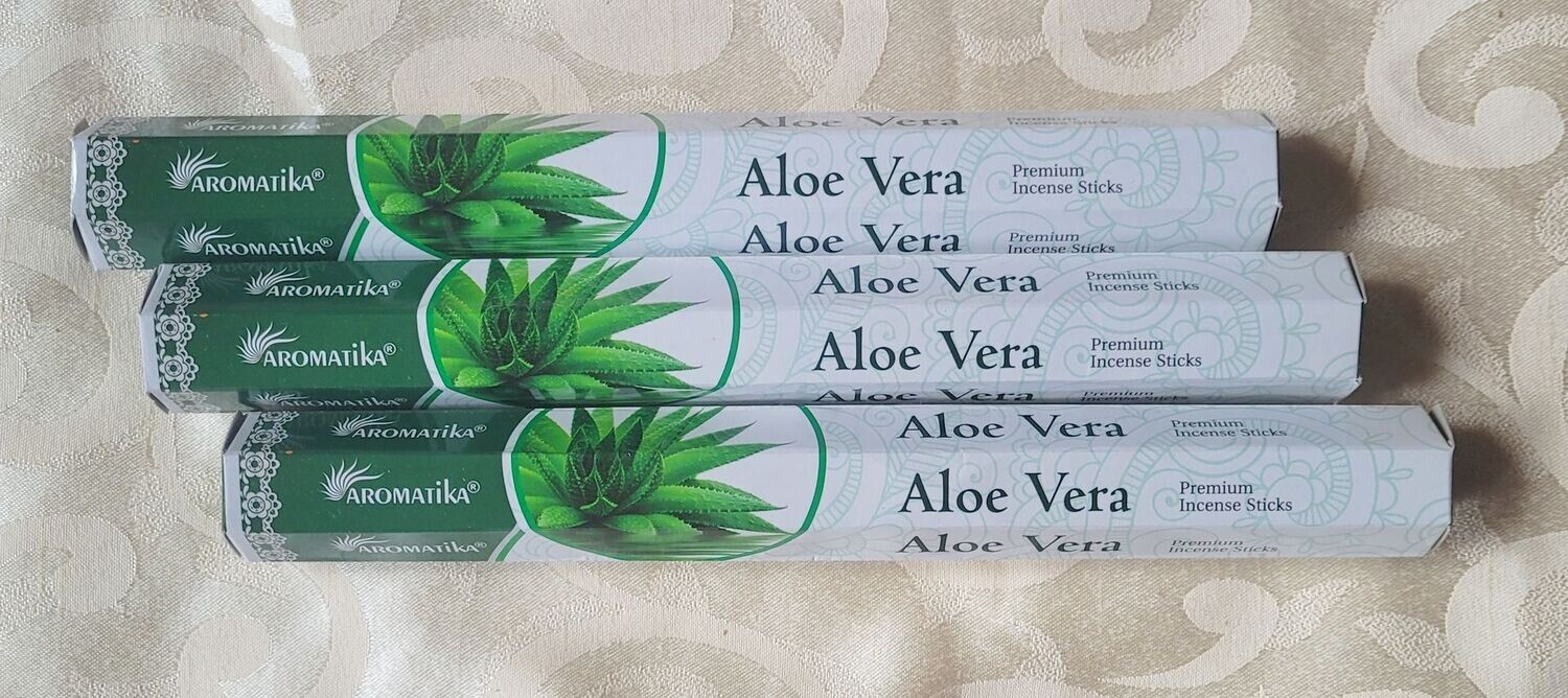 ​​Aromatika Premium - Aloe Vera - 1 Packung mit 20 Räucherstäbchen