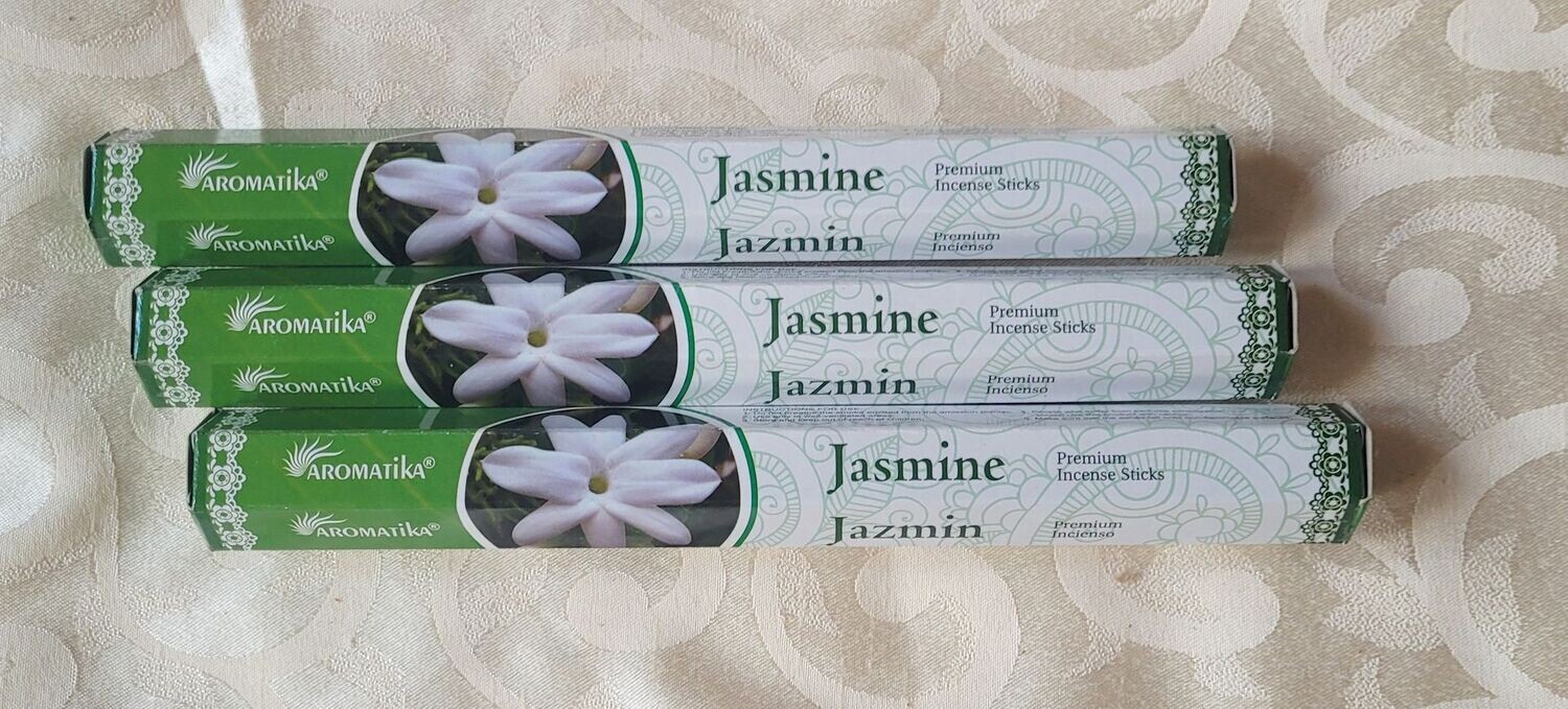 Aromatika Premium - Jasmin - 1 Packung mit 20 Räucherstäbchen