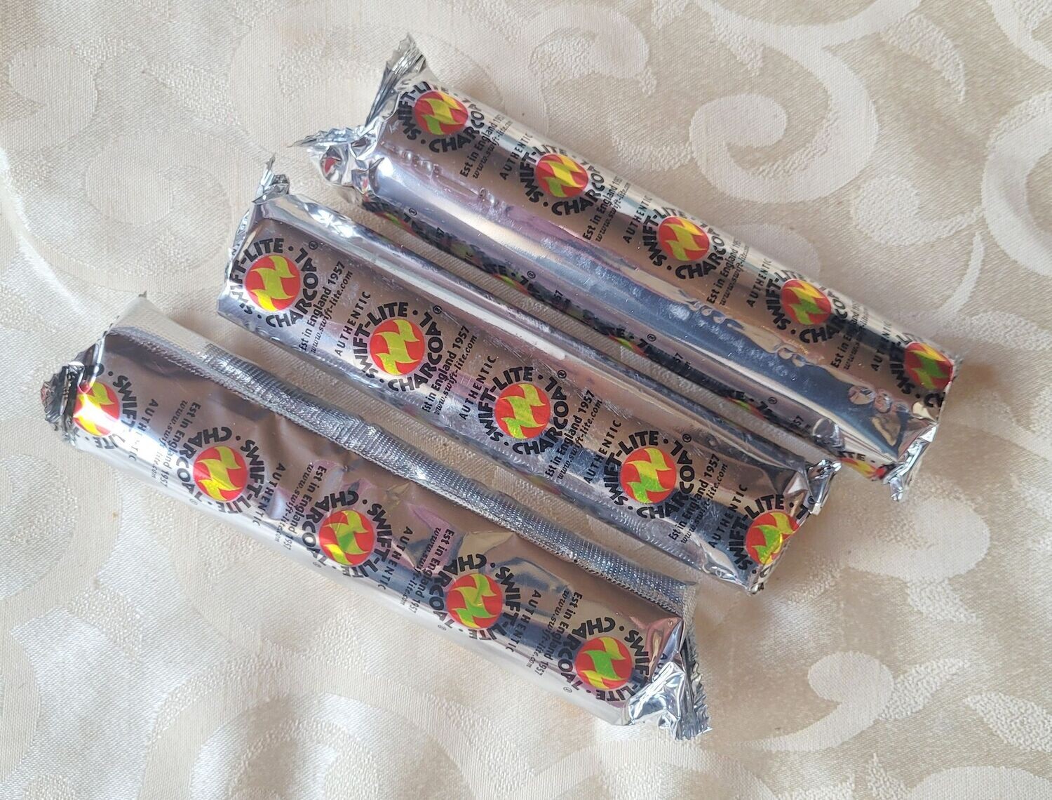 Räucherkohle - 1 Packung mit 10 Holzkohletabletten