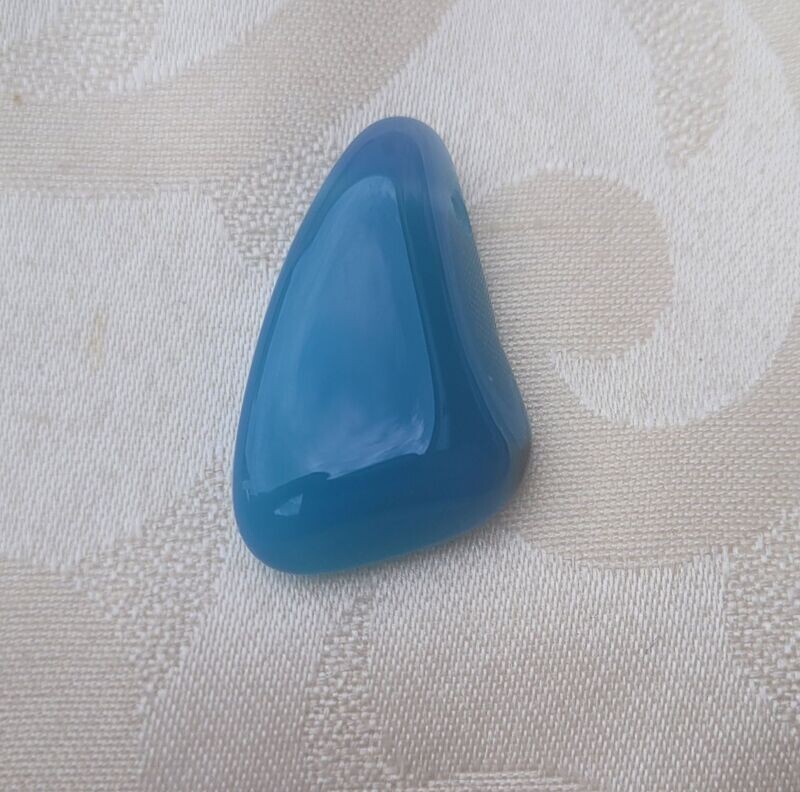 Achat blau - 2,5 mm gebohrt