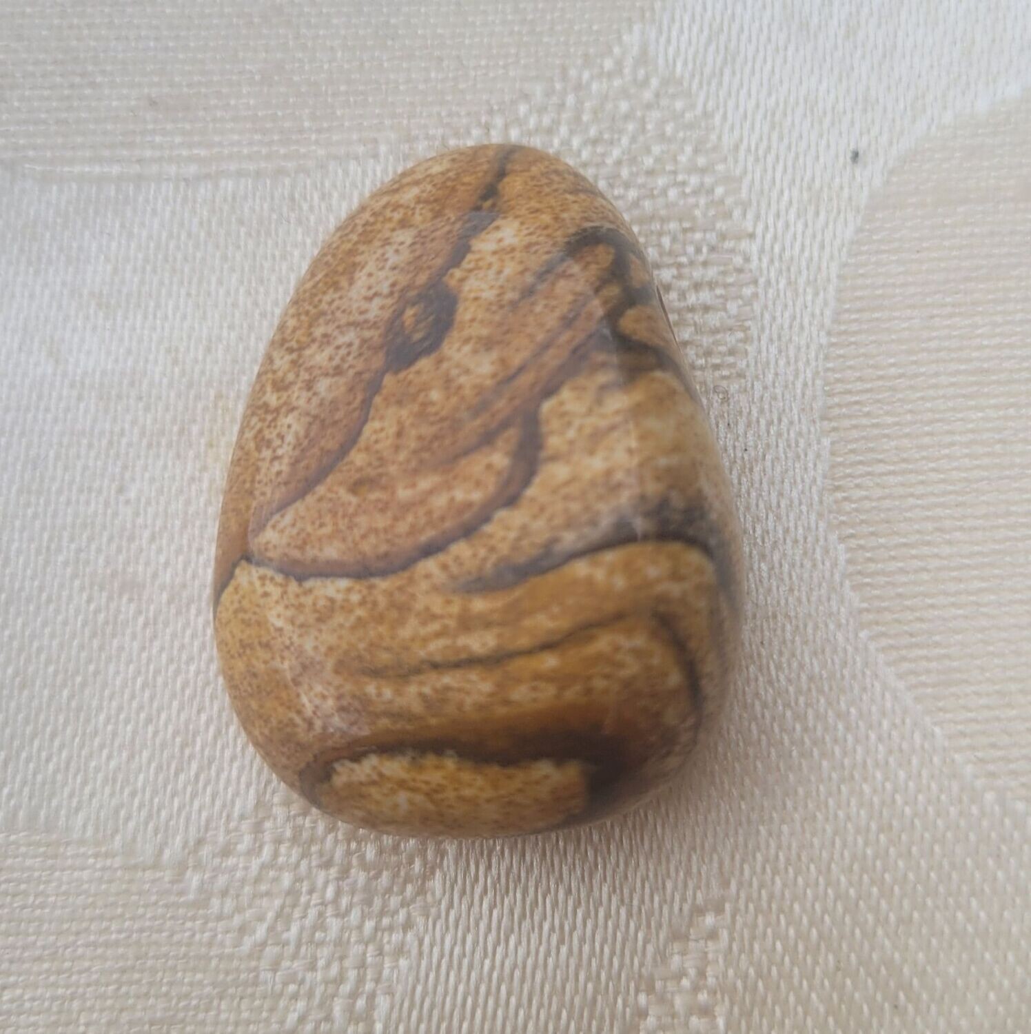 Landschafts Jaspis - 2,5 mm gebohrt