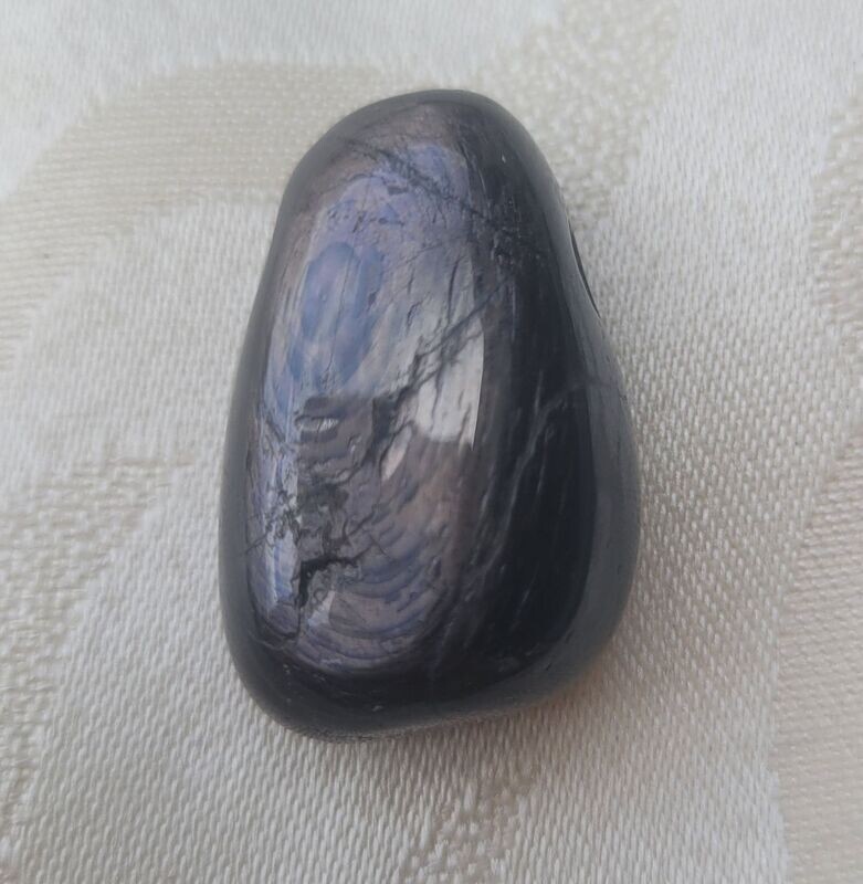 Silber Obsidian - 2,5 mm gebohrt