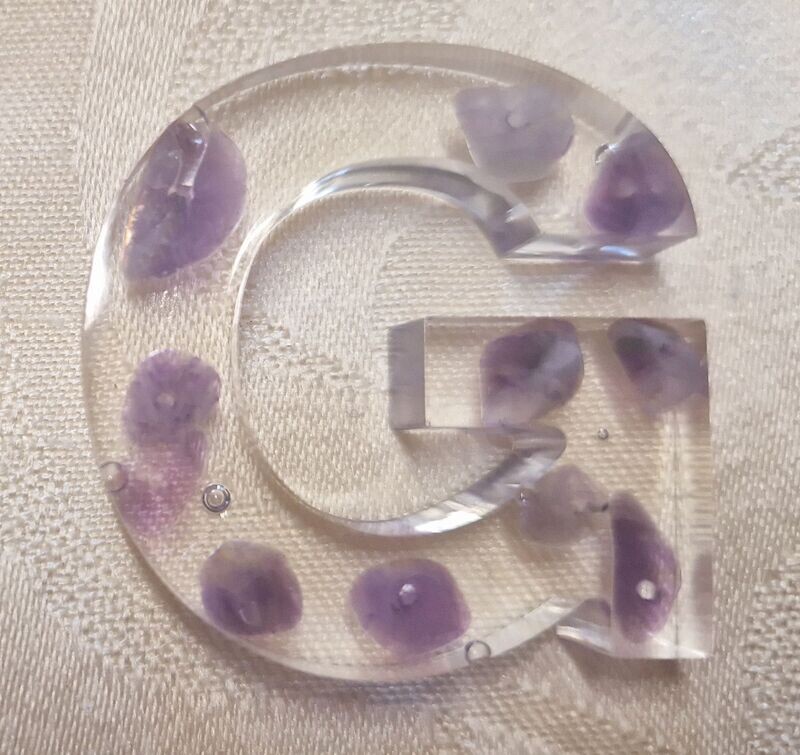 ​​​​​​Amethyst in Epoxidharz - G