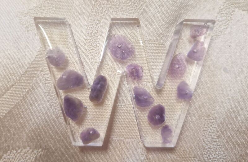 ​​Amethyst in Epoxidharz - W