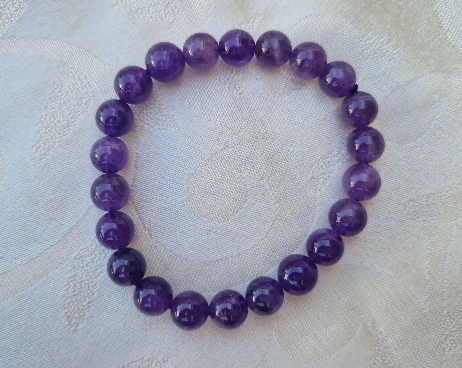 Amethyst Edelsteinarmband - 8 mm