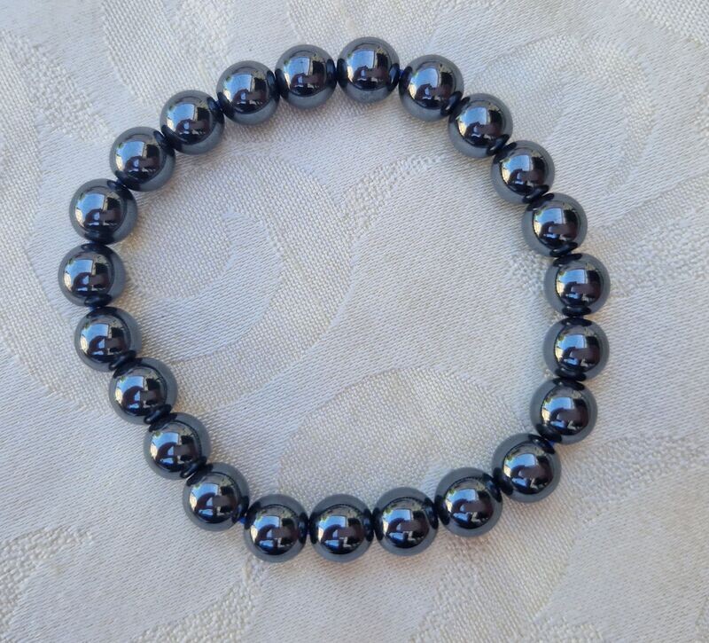 Hämatit Armband - 8 mm