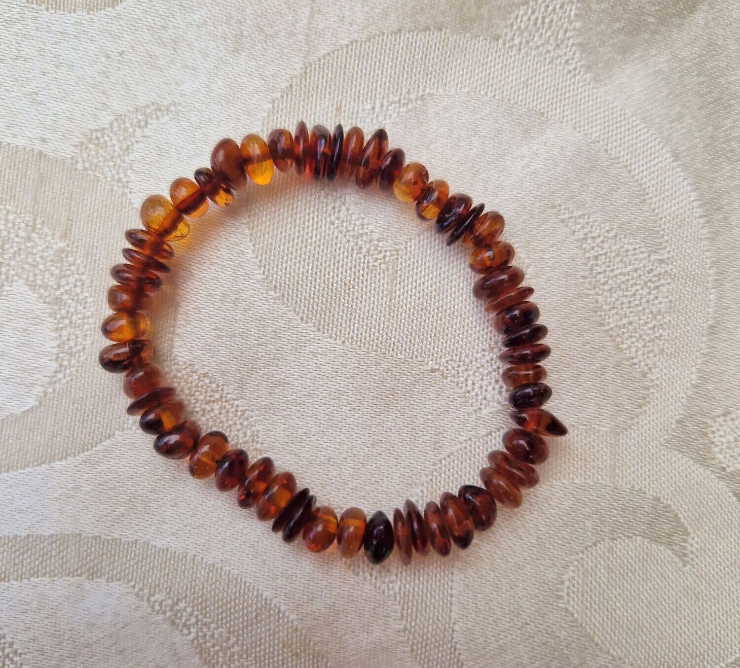 Baby-Spltterarmband - Bernstein dunkel