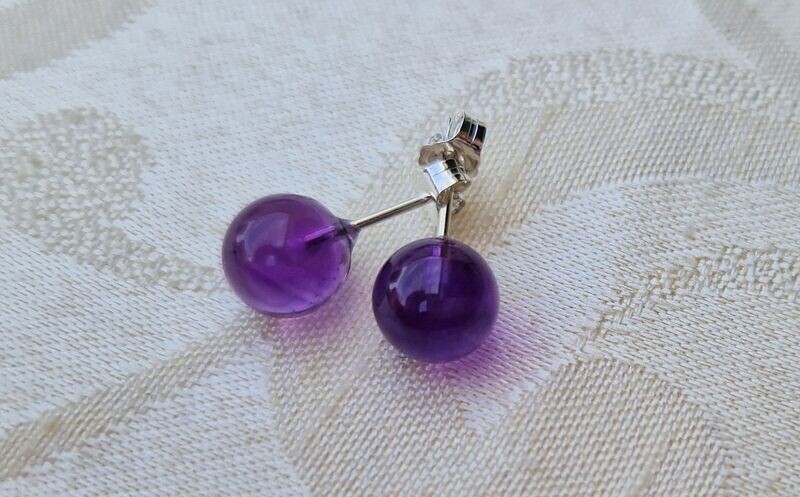 Ohrstecker - Amethyst - Silber 925