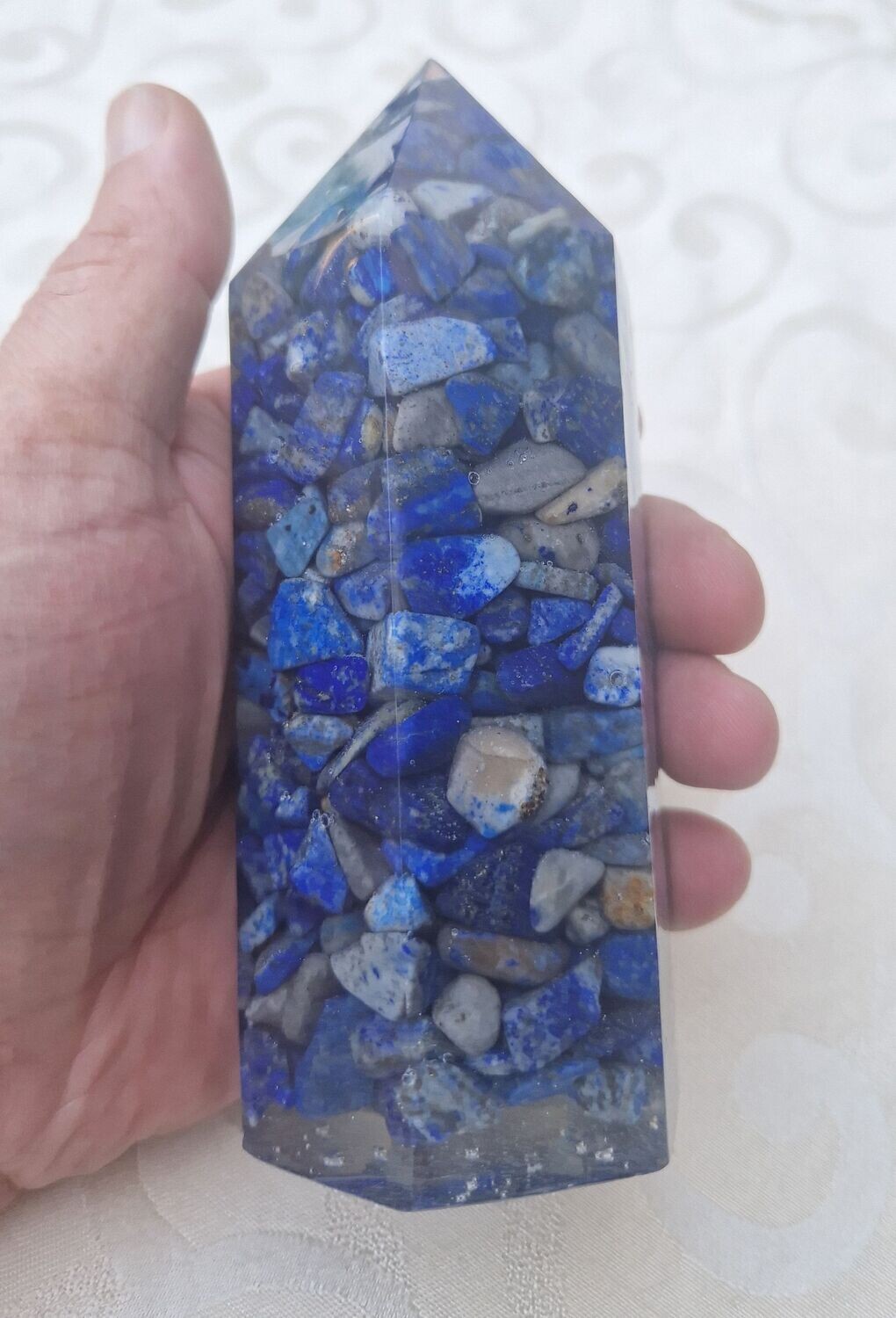 Orgonit Obelisk - Turm - Lapislazuli - 15 cm